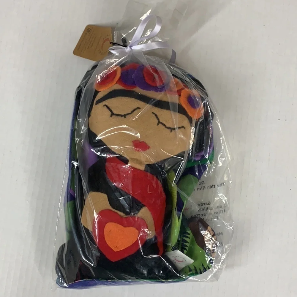 Handmade Frida Plush & Bib Bundle gift set NWT